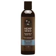 Earthly Body Hemp Massage Oil Sunsational 8 oz