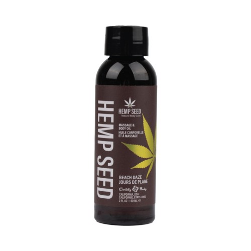 Aceite de Masaje Hemp Earthly Body Beach Daze 2 oz