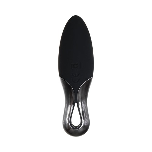 Evolved Teardrop Rechargeable Mini Vibrator Waterproof Black