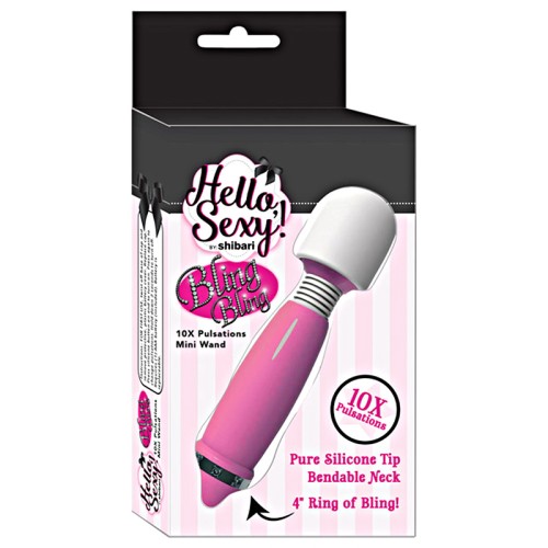 Mini Wand Rechargeable Hello Sexy Bling 10X Rosa