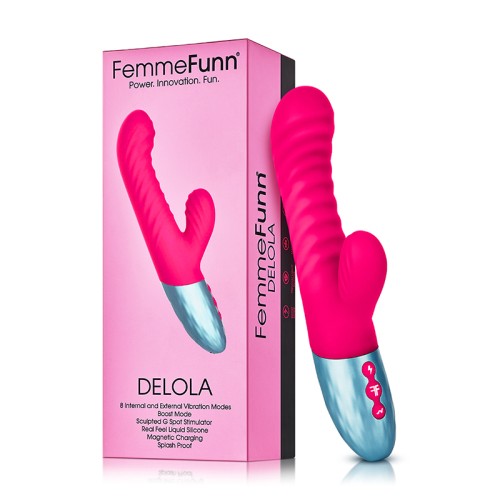 Vibrador de Estimulación Doble FemmeFunn Delola - Placer de Punto G