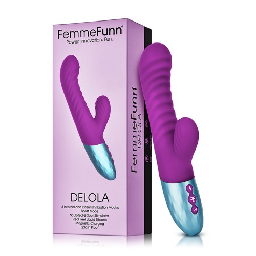 Vibrador G-Spot Recargable FemmeFunn Delola para Placer Intenso