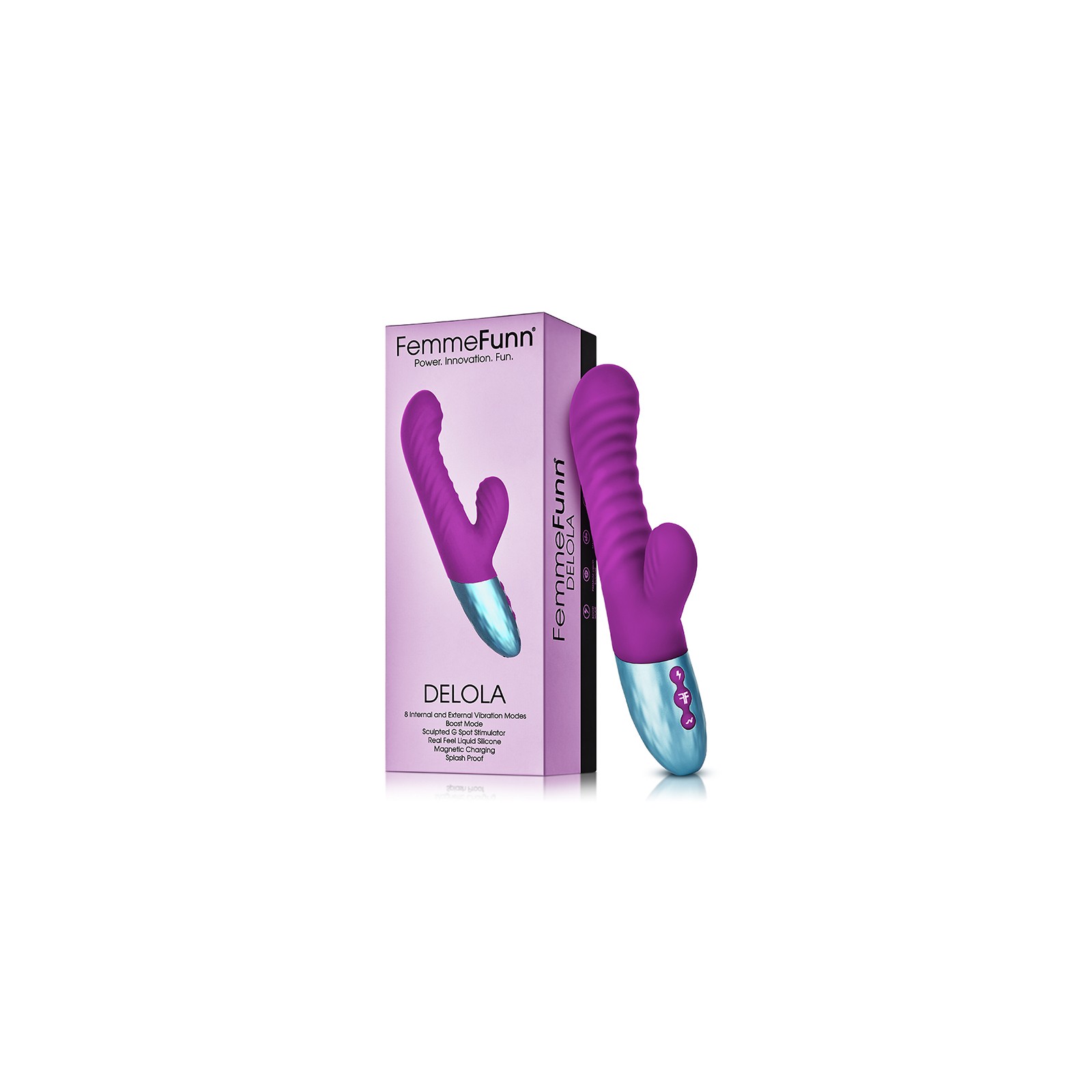 FemmeFunn Delola Rechargeable G-Spot Vibrator for Intense Pleasure