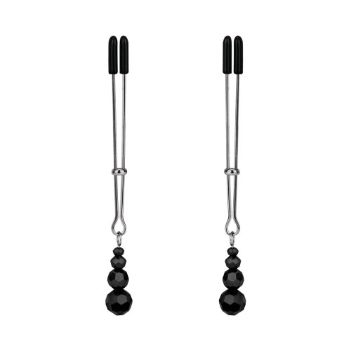 Lux Fetish Adjustable Tweezer Nipple Clips for Sensual Play