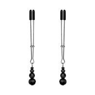 Lux Fetish Adjustable Tweezer Nipple Clips for Sensual Play