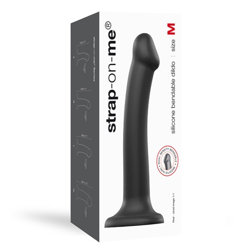 Strap-On-Me Bendable Silicone Dildo Black M