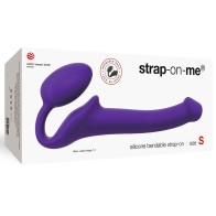 Strap-On-Me Dildo Semi-Realista Flexible de Silicona Morado S