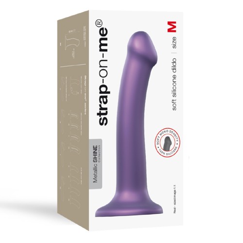 Dildo de Silicona Strap-On-Me Metallic Shine Púrpura