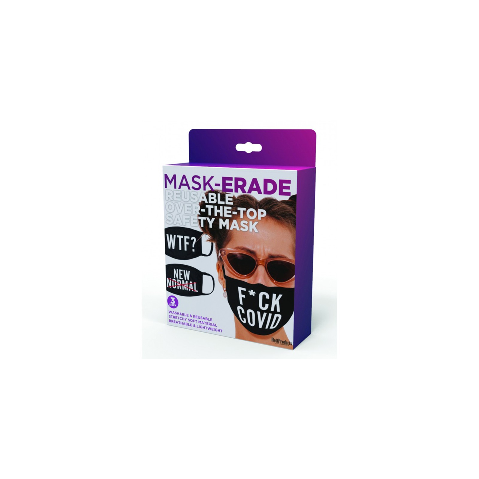 Máscaras Maskerade - F Covid/Wtf?/Nuevo Normal - 3-Pack