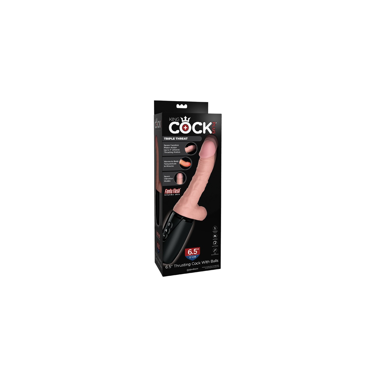 Pipedream King Cock Plus 6.5 inch Thrusting Vibrator