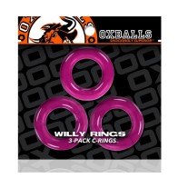 Oxballs Anillos Willy 3-Pack Rosa Caliente