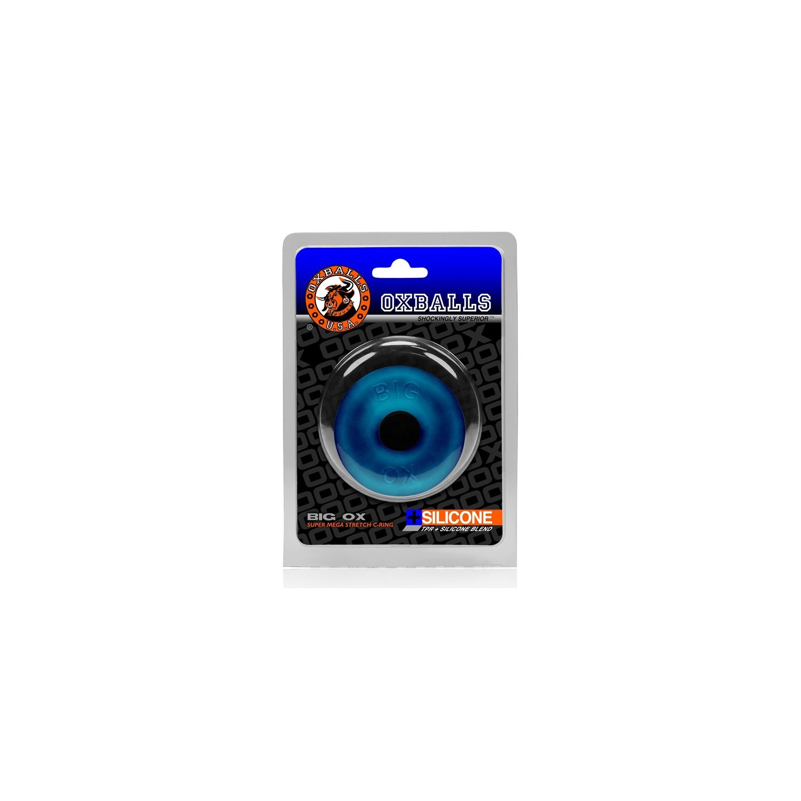 Oxballs Big Ox Cockring O/S Space Blue - Ultimate Support