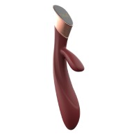 Vibrador Conejo Metis Panel Táctil Rojo Vino