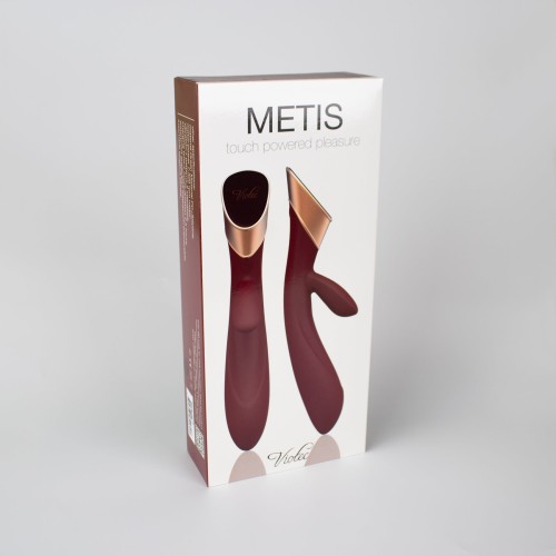 Vibrador Conejo Metis Panel Táctil Rojo Vino