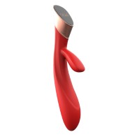 Vibrador Conejo con Panel Táctil Metis Rojo