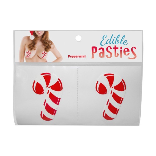 Peppermint Candy Cane Edible Pasties for Fun and Flavor