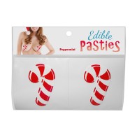 Peppermint Candy Cane Edible Pasties for Fun and Flavor