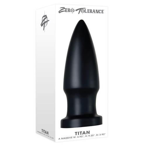 Plug Anal Con Forma de Bala Titan de Zero Tolerance - Negro