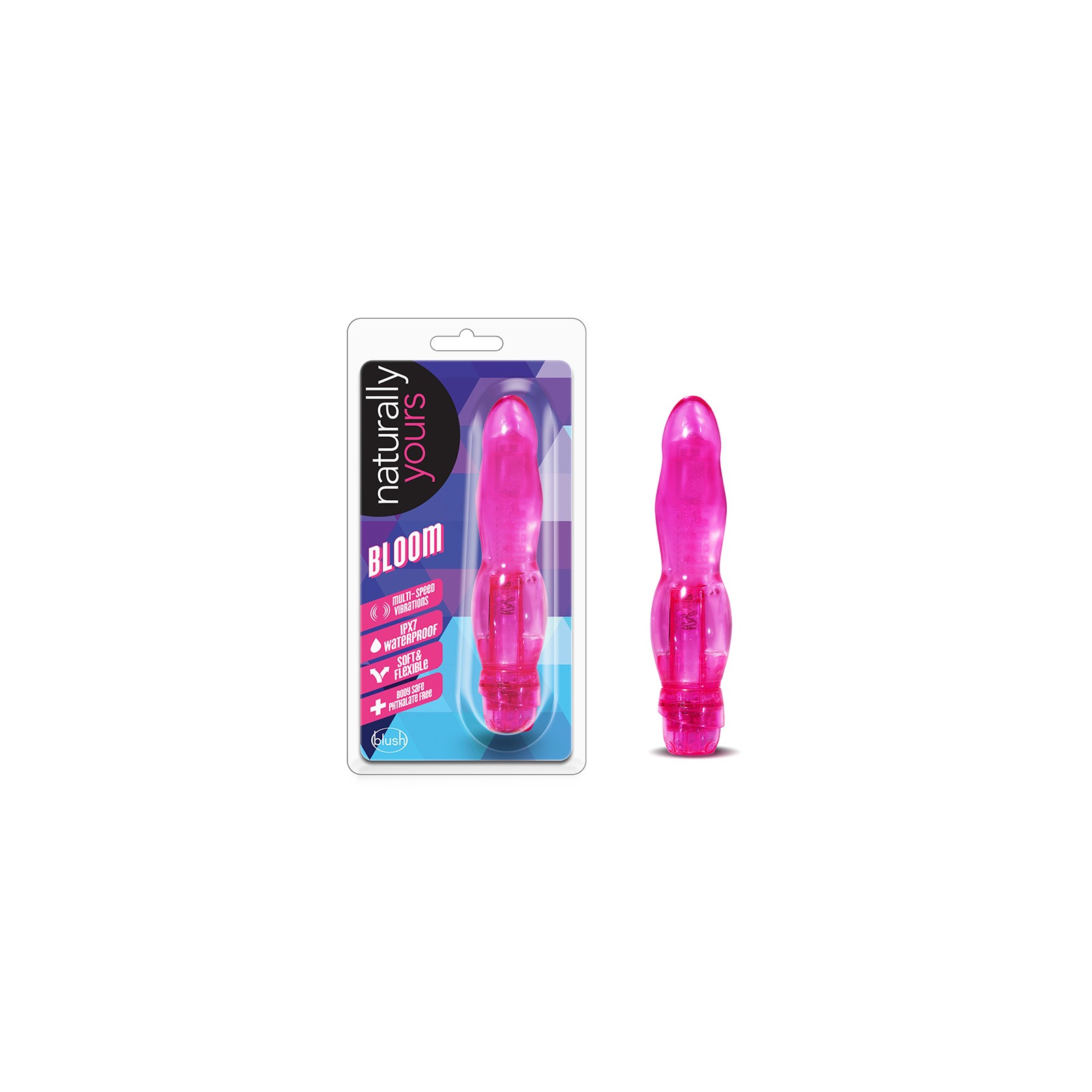 Naturally Yours Bloom Slimline Vibrator Pink - Flawless Pleasure