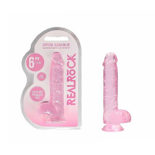 RealRock Crystal Clear 6 in. Dildo