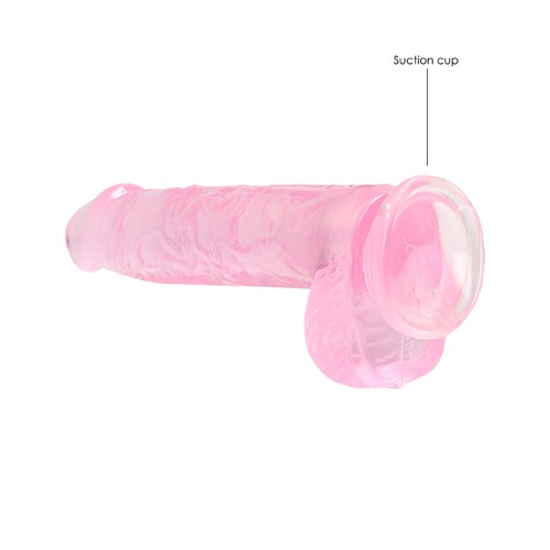 RealRock Crystal Clear 6 in. Dildo