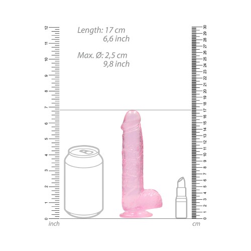 RealRock Dildo Transparente de 6 in.