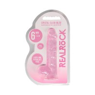 RealRock Crystal Clear 6 in. Dildo