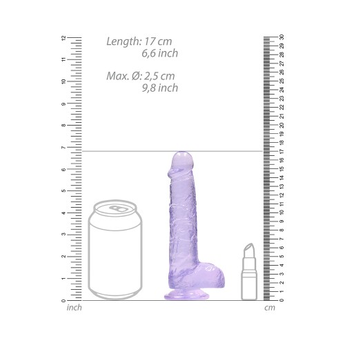 RealRock Dildo Transparente Morado