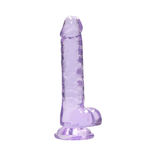 Dildo RealRock Crystal Clear de 7 Pulgadas - Experiencia Realista