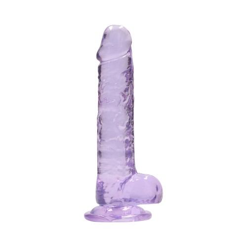 Dildo RealRock Crystal Clear de 7 Pulgadas - Experiencia Realista