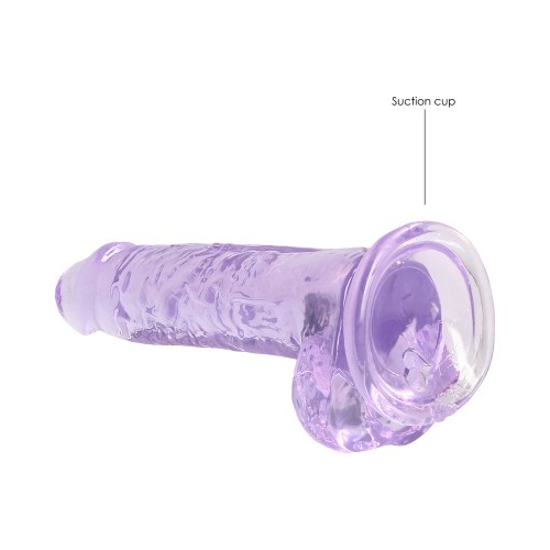 Dildo RealRock Crystal Clear de 7 Pulgadas - Experiencia Realista