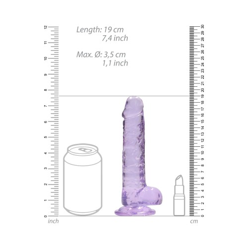 RealRock Crystal Clear 7 in. Dildo - Lifelike Experience