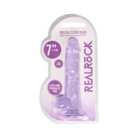 RealRock Crystal Clear 7 in. Dildo - Lifelike Experience