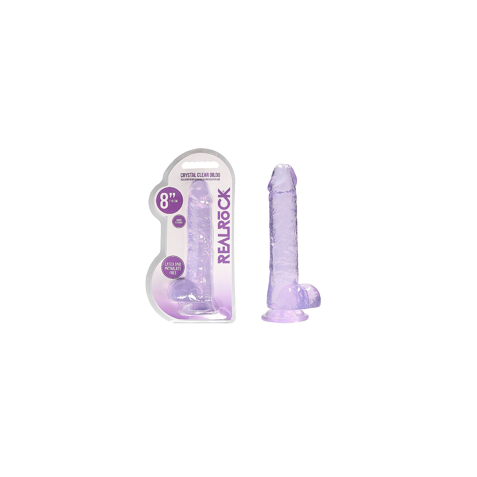 Dildo Realista Crystal Clear 8 in.