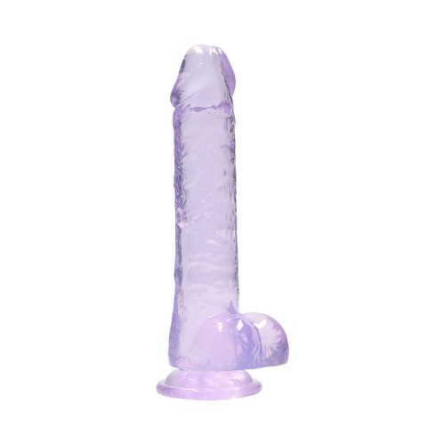 RealRock Crystal Clear 8 in. Realistic Dildo