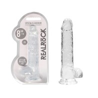 RealRock Dildo Realista Transparente - Placer en su Máxima Expresión