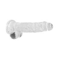 RealRock Dildo Realista Transparente - Placer en su Máxima Expresión