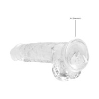 RealRock Dildo Realista Transparente - Placer en su Máxima Expresión