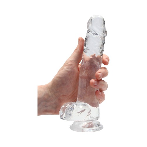 RealRock Dildo Realista Transparente - Placer en su Máxima Expresión