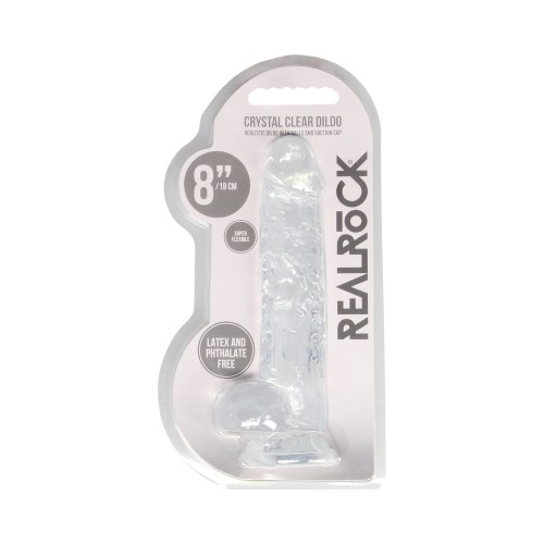 RealRock Dildo Realista Transparente - Placer en su Máxima Expresión