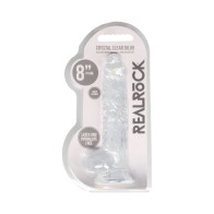 RealRock Dildo Realista Transparente - Placer en su Máxima Expresión