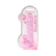 Dildo Realista Crystal Clear RealRock con Testículos