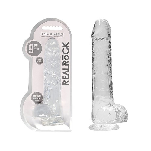 Dildo RealRock Transparente Realista con Ventosa