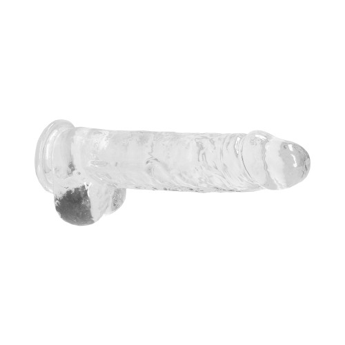 Dildo RealRock Transparente Realista con Ventosa