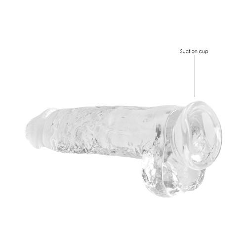 Dildo RealRock Transparente Realista con Ventosa