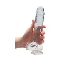 Dildo RealRock Transparente Realista con Ventosa