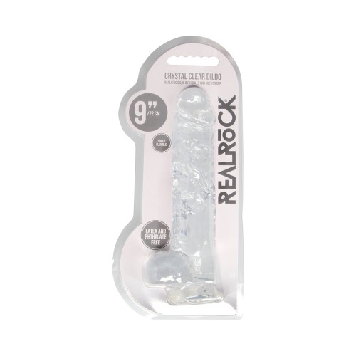 Dildo RealRock Transparente Realista con Ventosa