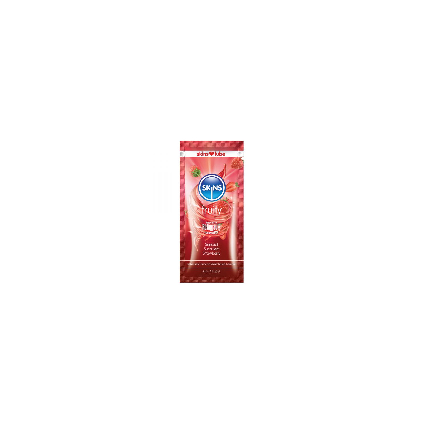 Lubricante a Base de Agua de Fresa Skins 5 ml