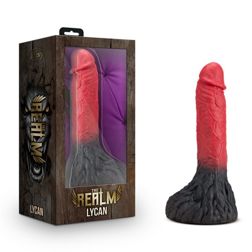 Dildo Fantasía Hombre Lobo Lycan 10.5 in. Rojo