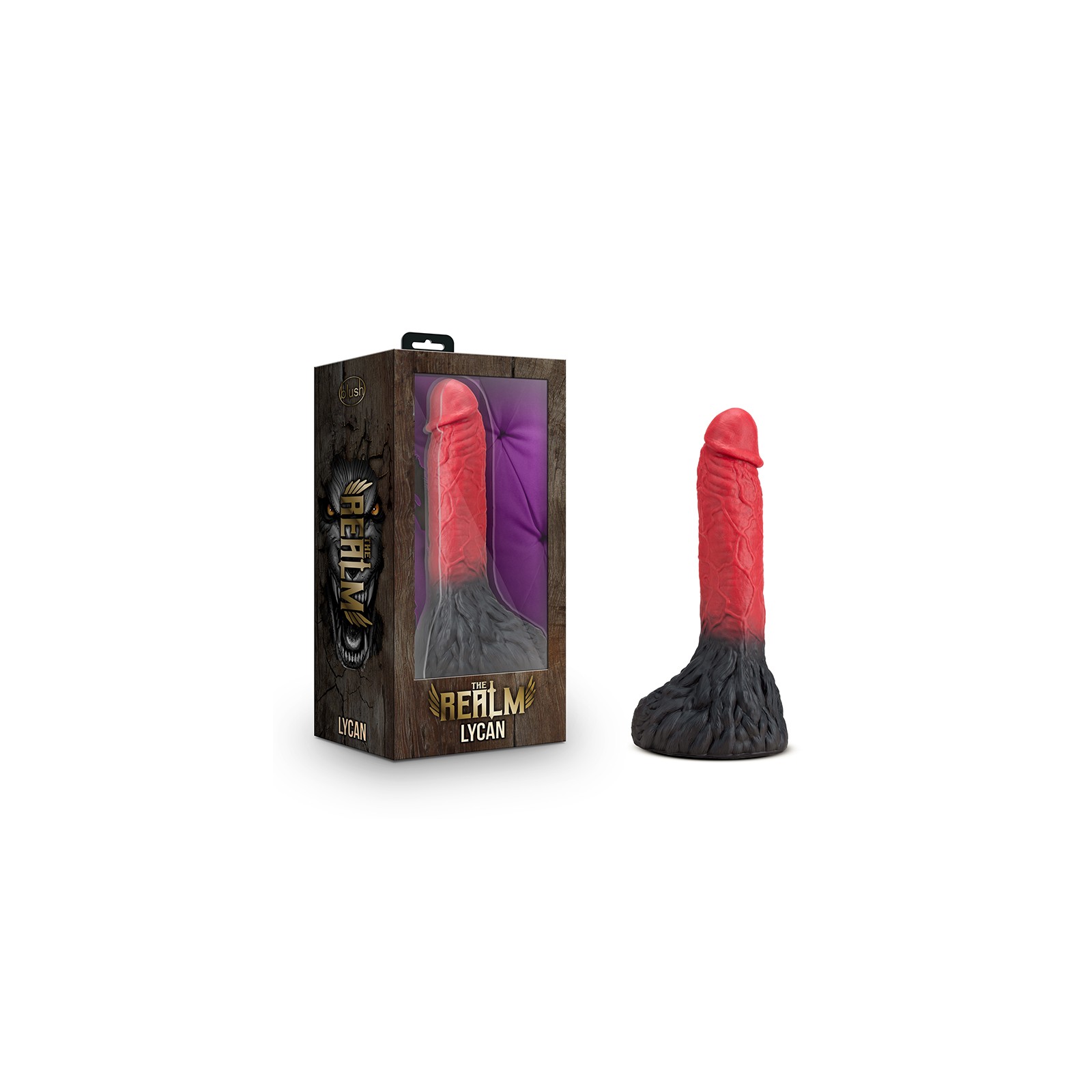 Dildo Fantasía Hombre Lobo Lycan 10.5 in. Rojo